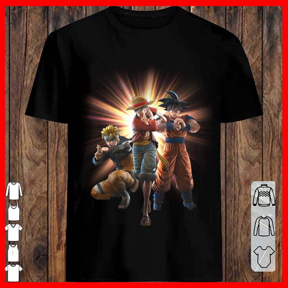 Naruto Son Goku and D.Luffy Shirt, Anime mashup Son goku naruto Luffy Shirt