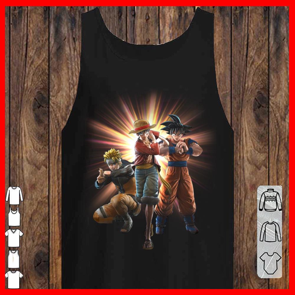 Naruto Son Goku and D.Luffy Shirt, Anime mashup Son goku naruto Luffy Shirt