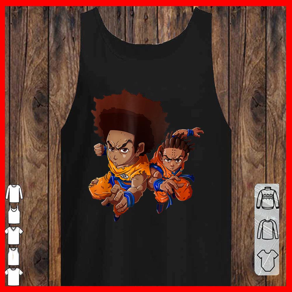 Boondock Riley Huey Black Cartoon Sitcom Dragon Style tank-top