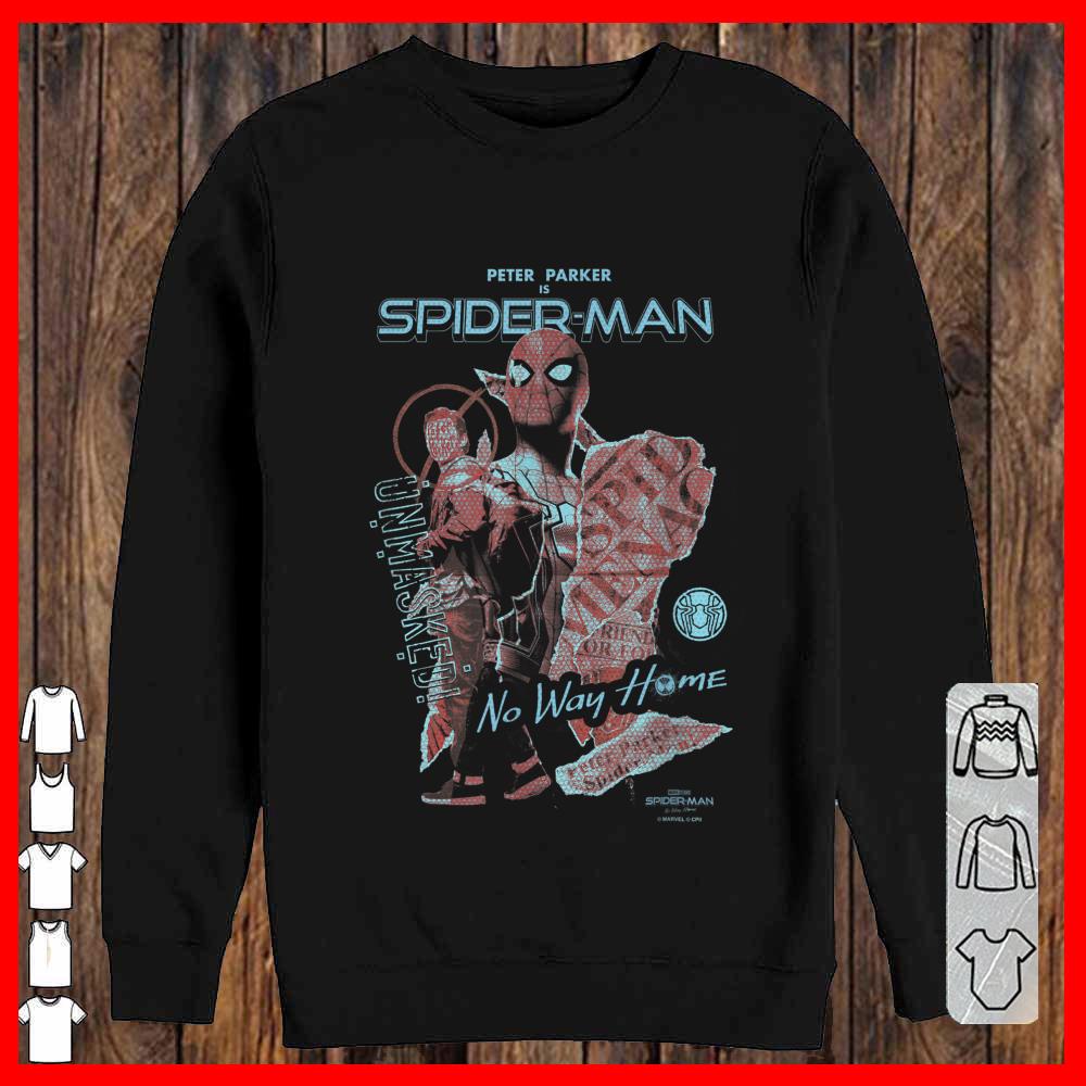 Peter parker is Spider man Unmasked No Way Home Shirt