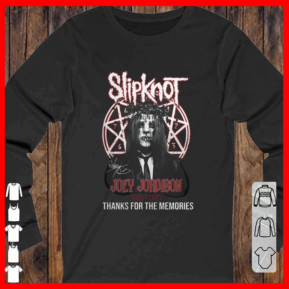 Slipknot Joey Jordison signature 1975 2021 thank you for the memories Shirt