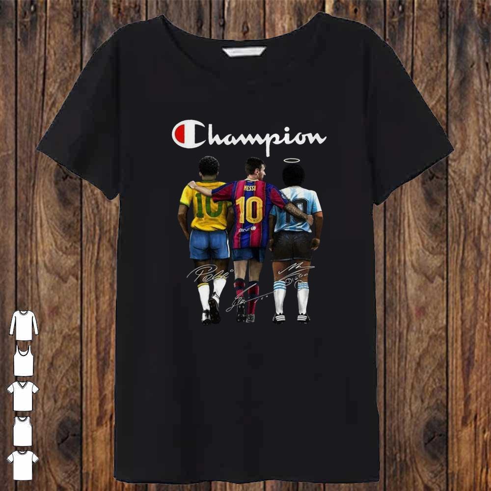 Champion Messi Pelle Diago Maradona Signature Legend Memories shirt