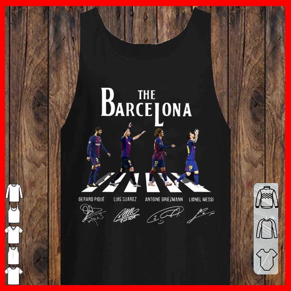 The Barcelona Abbey Road Messi Pique shirt