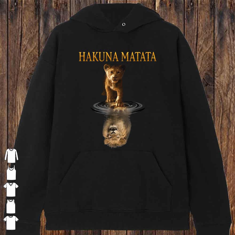 Simba Hakuna Matata Reflection Water Mirror The Lion King Shirt