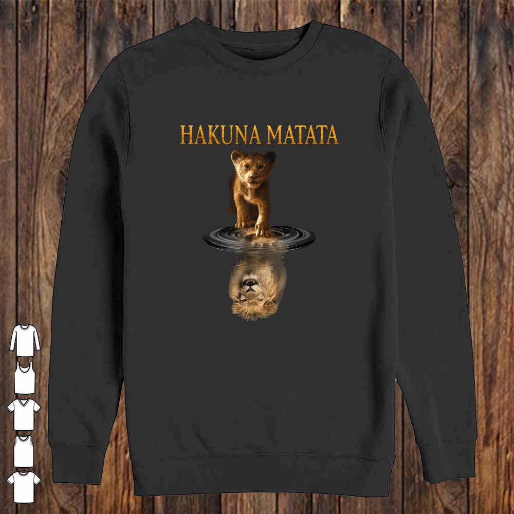 Simba Hakuna Matata Reflection Water Mirror The Lion King Shirt