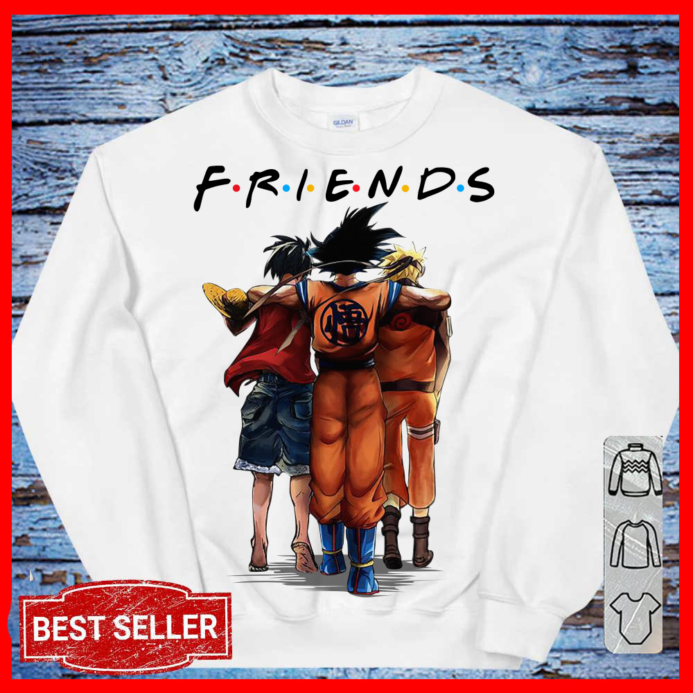 Son Goku Luffy And Naruto Eating Friends Anime 1