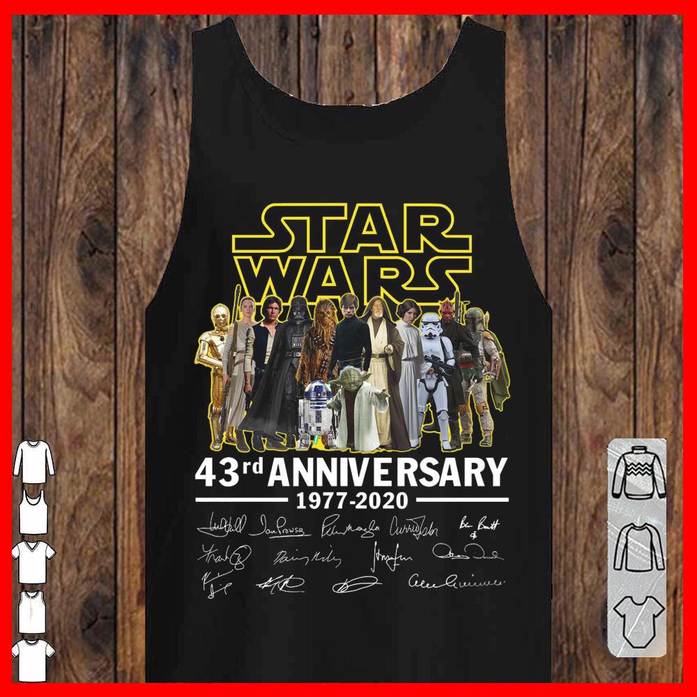 Starwars 43rd Anniversary Signature 1977 2020 Shirt