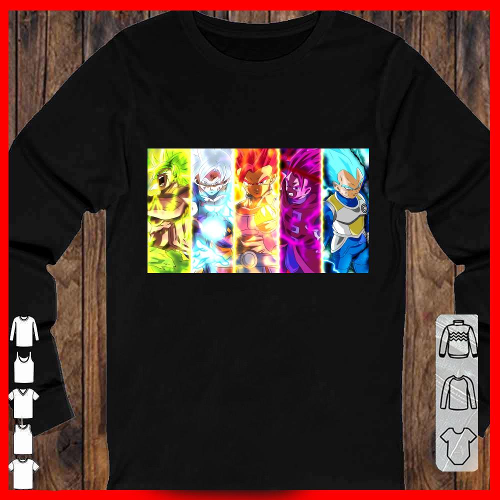 Super Saiyan Dragon Ball Songoku and Vegeta Full Level Shirt
