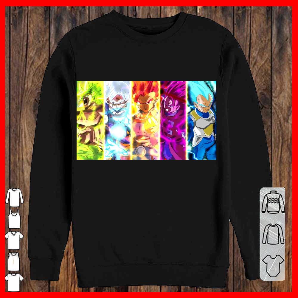 Super Saiyan Dragon Ball Songoku and Vegeta Full Level Shirt