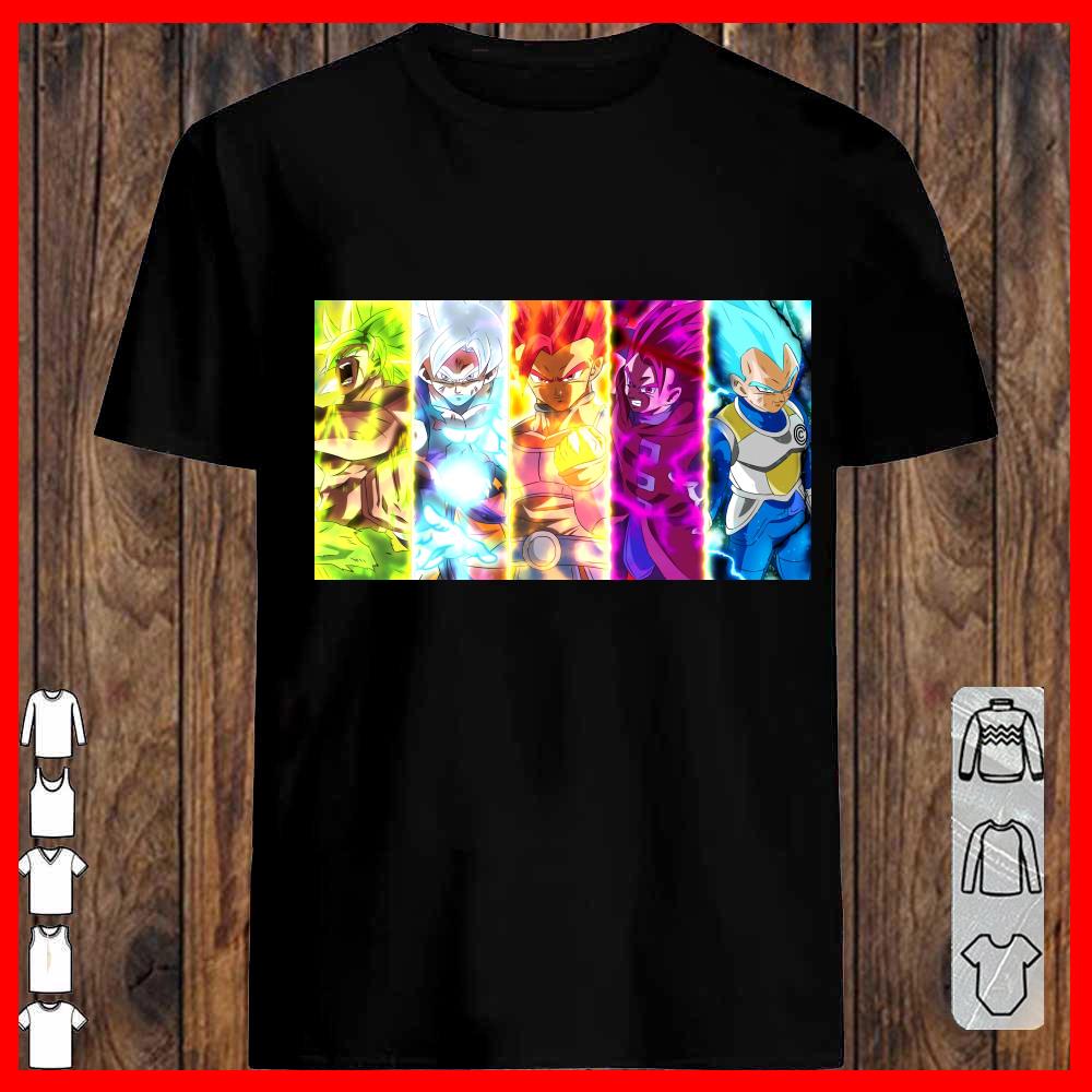 Super Saiyan Dragon Ball Songoku and Vegeta Full Level Shirt