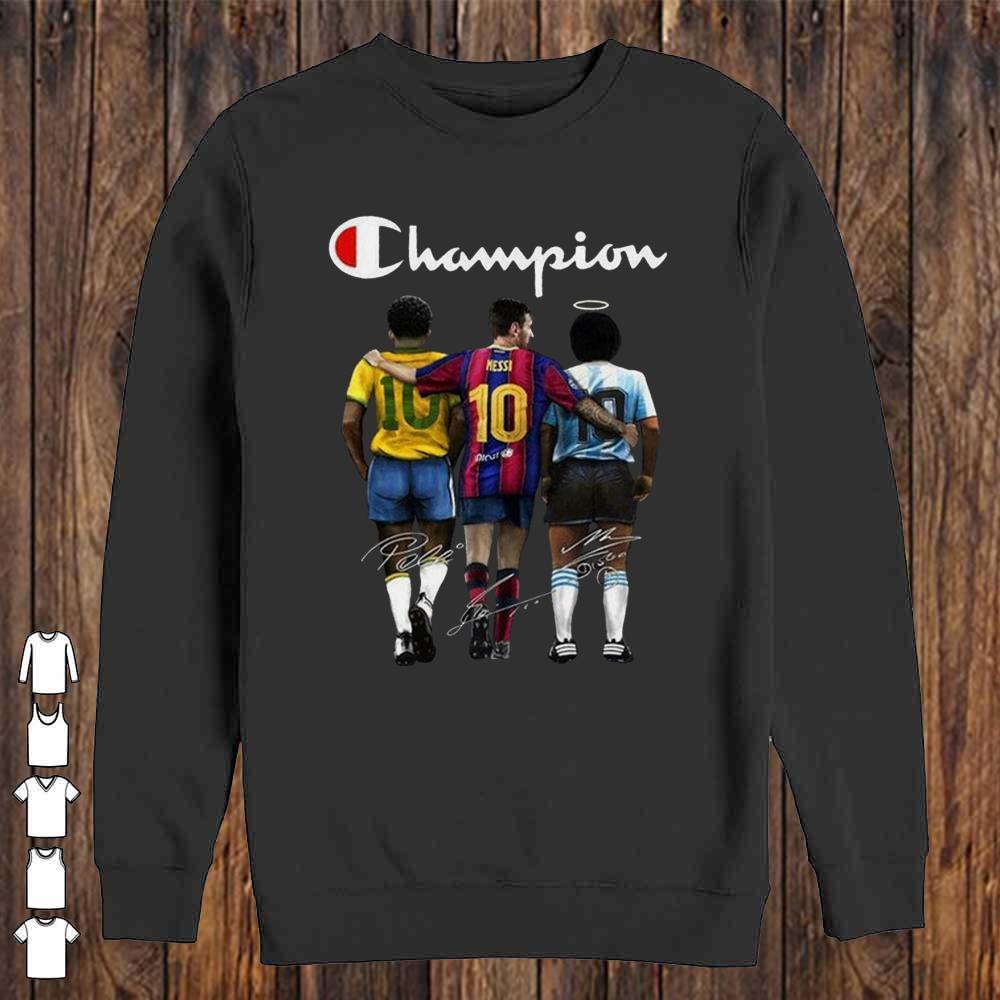 Champion Messi Pelle Diago Maradona Signature Legend Memories shirt