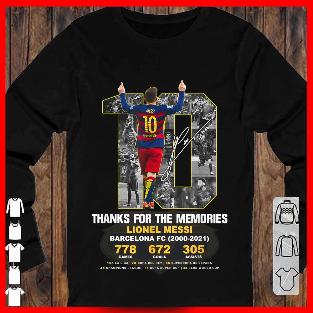 Thank you Messi 2000-2021 memories Shirt