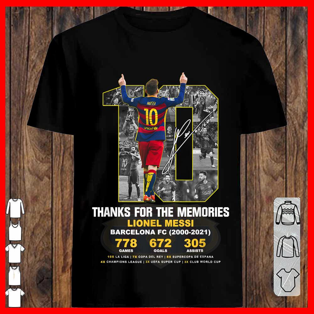 Thank you Messi 2000-2021 memories Shirt