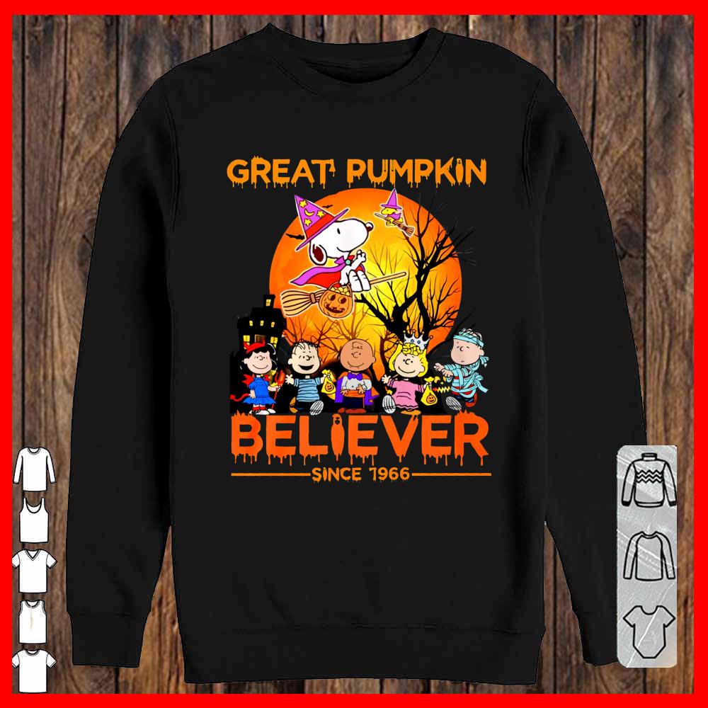 The Peanuts Snoopy Great Pumkin Believer Since 1966 Sweatshirt