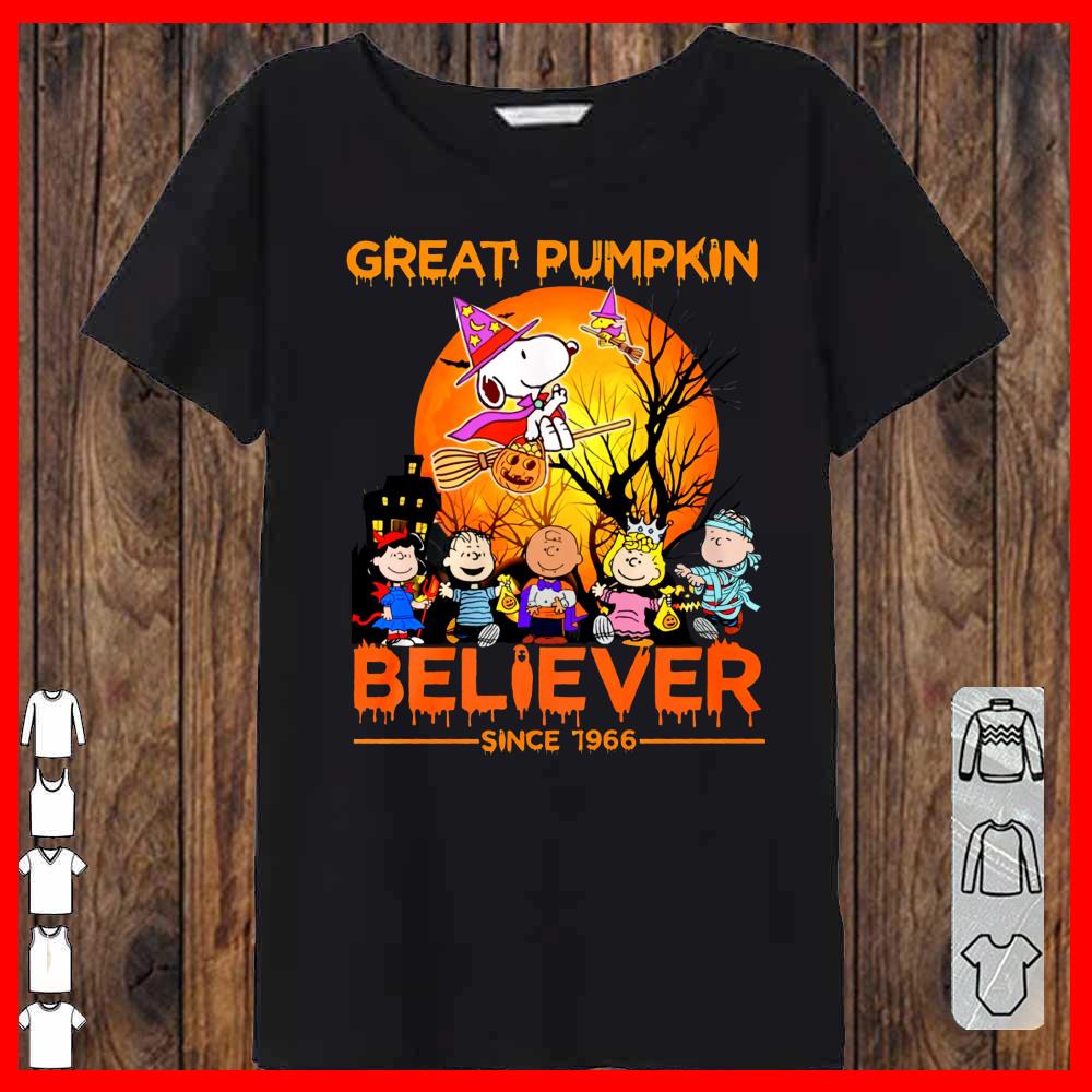 The Peanuts Snoopy Great Pumkin Believer Since 1966 Women-T-shirt