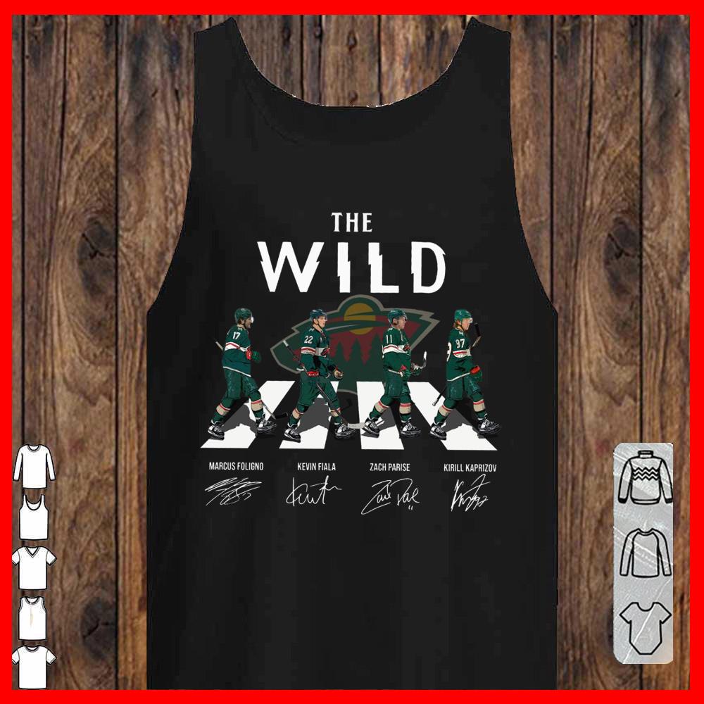 The Wild Abbey Road Marcus Foligno Kevin Fiala Zach Parise Kirill Kaprizov Shirt