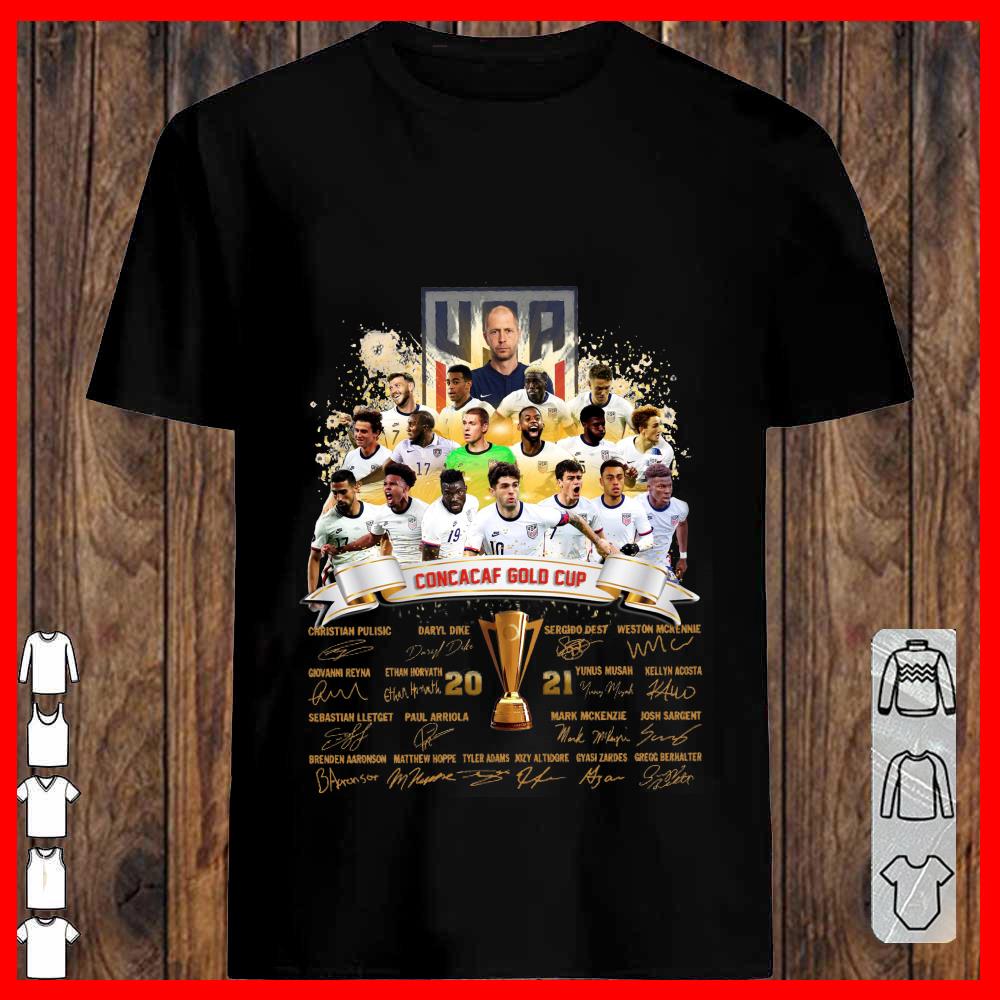 USA Concacaf Gold Cup Team Signature shirt, Concacaf Gold Cup 2021 Shirt