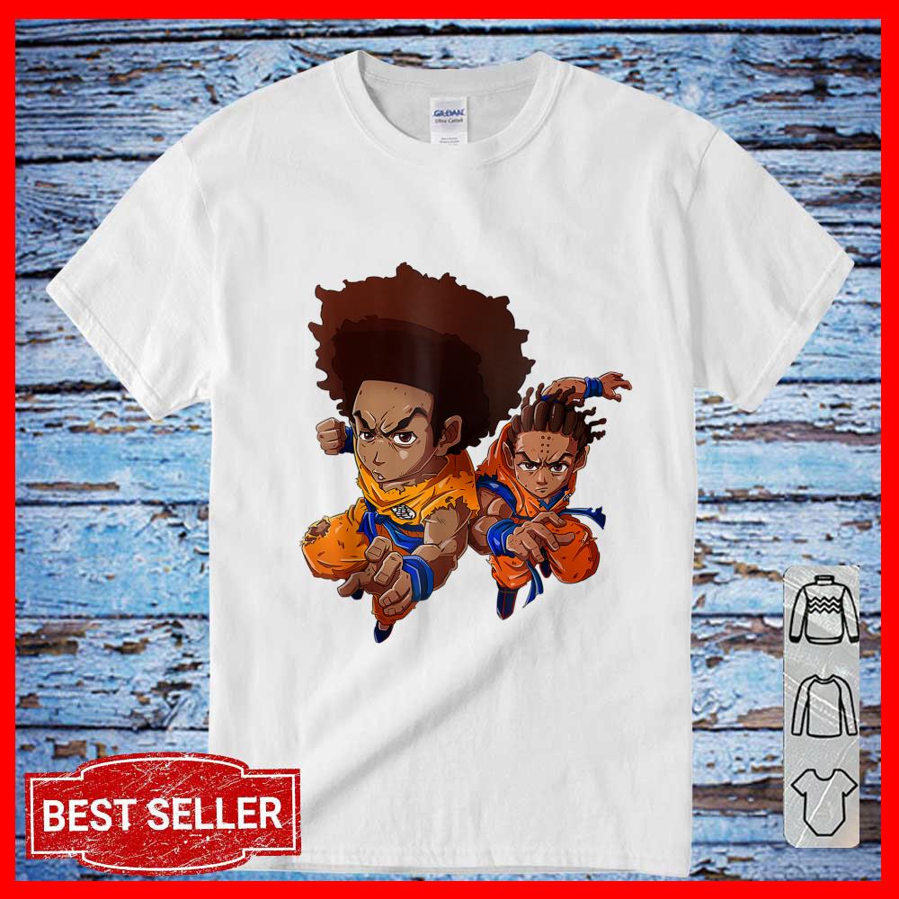 Boondock Riley Huey Black Cartoon Sitcom Dragon Style tank-top
