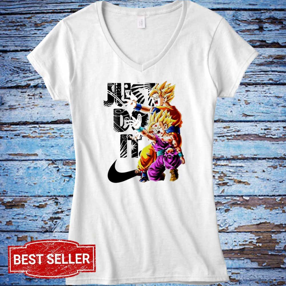 Songoku and songohan Nike Just Do It Shirt