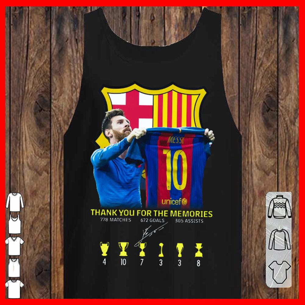 Lionel Messi Shirt, Messi Thank You For The Memories with FC Barcelona Shirt