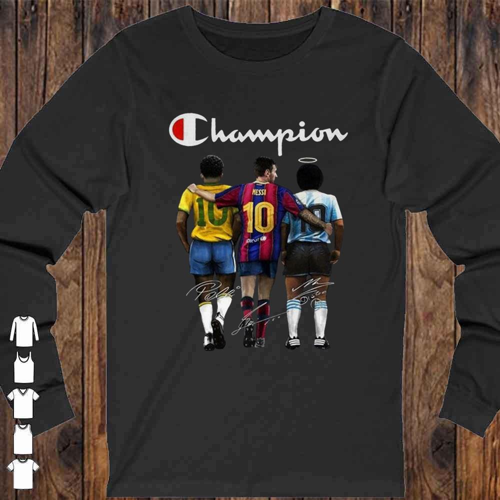 Champion Messi Pelle Diago Maradona Signature Legend Memories shirt