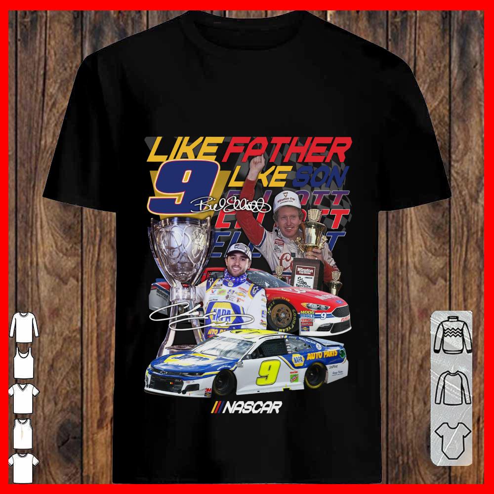 Bill and Chase Ellinott Champion Like Father Like Son Shirt