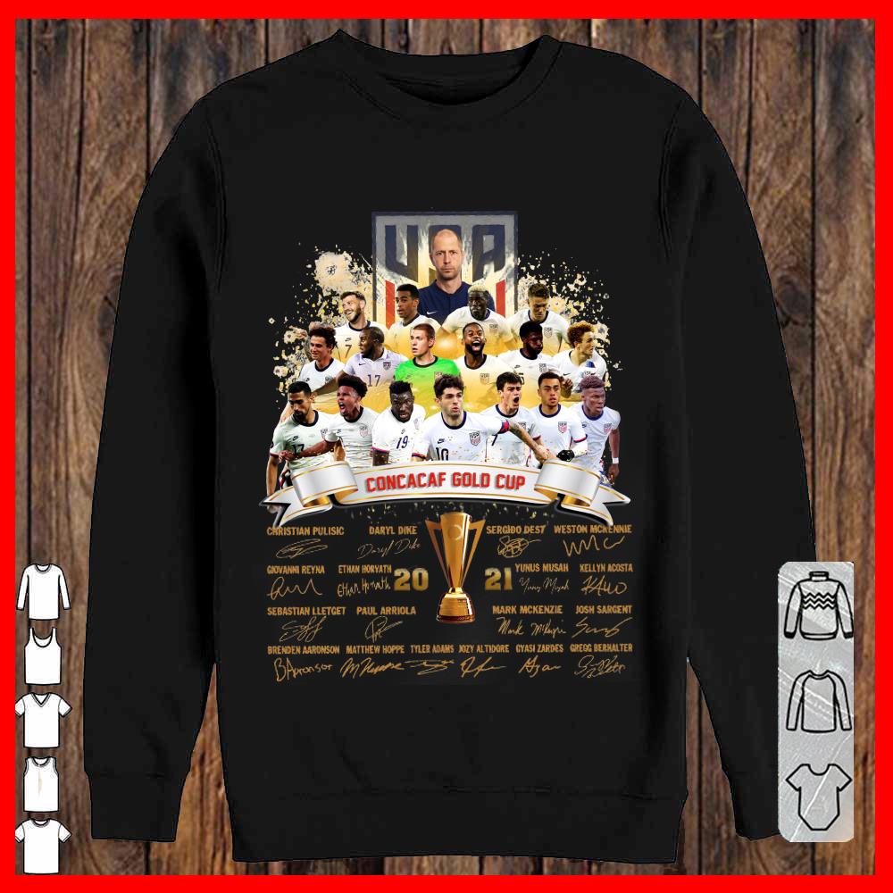 USA Concacaf Gold Cup Team Signature shirt, Concacaf Gold Cup 2021 Shirt