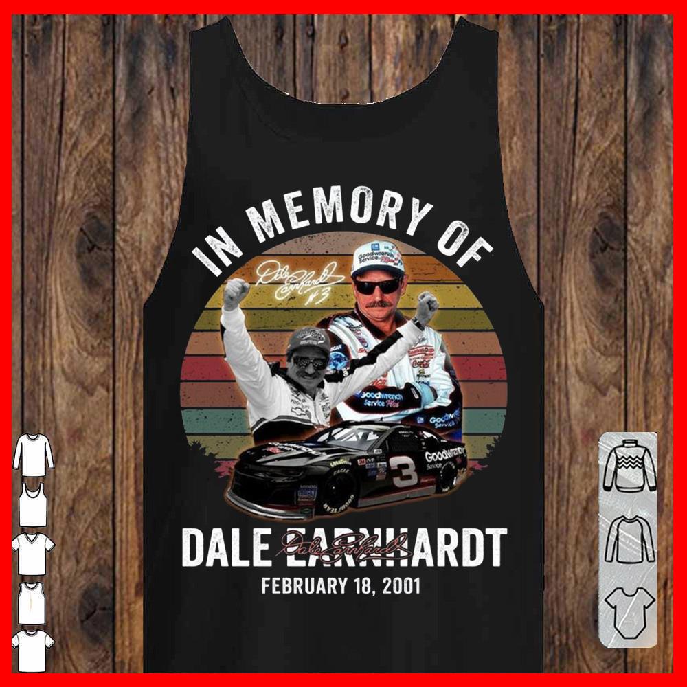 Vintage Dale Earnhardt Shirt, In Memory Of Dale Earnhardt with Signature February 18 2021 Shirt