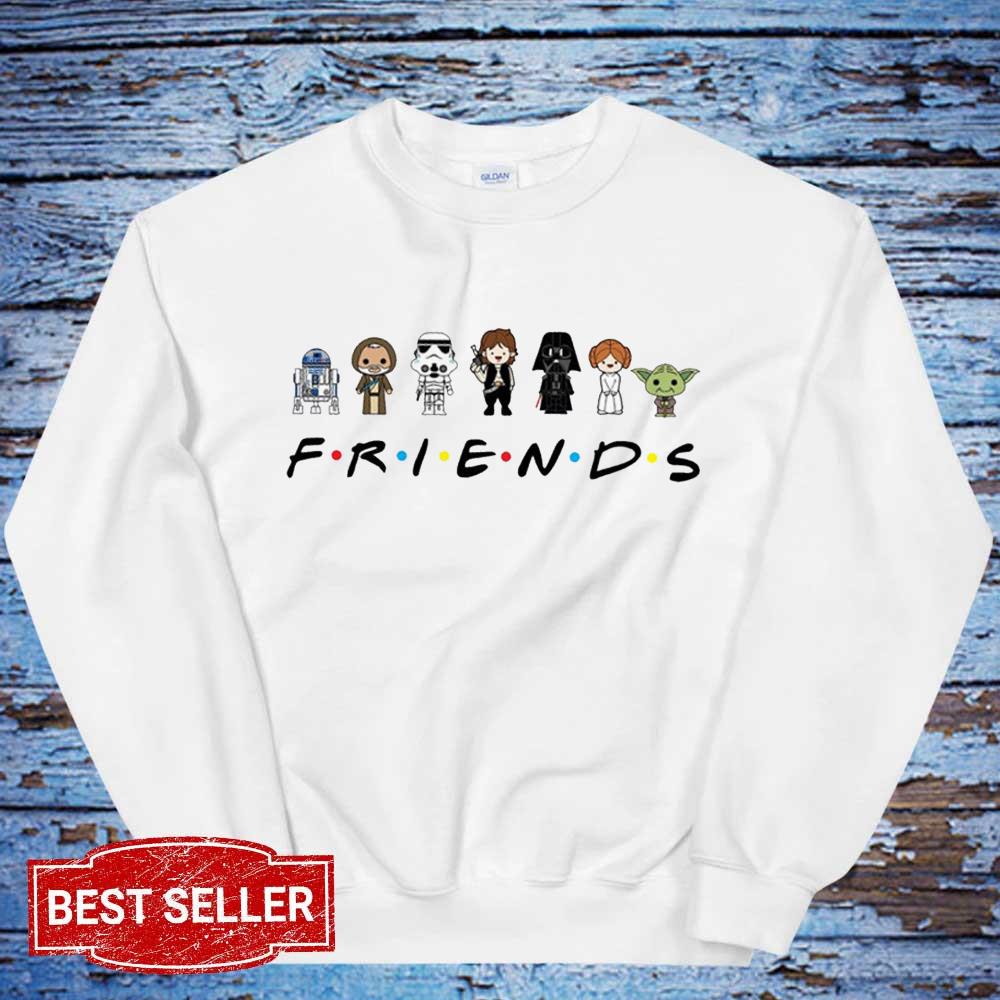 Star Wars Friends Shirt, Friends Disney shirt, Friedns baby yoda shirt, Darth Vader Shirt
