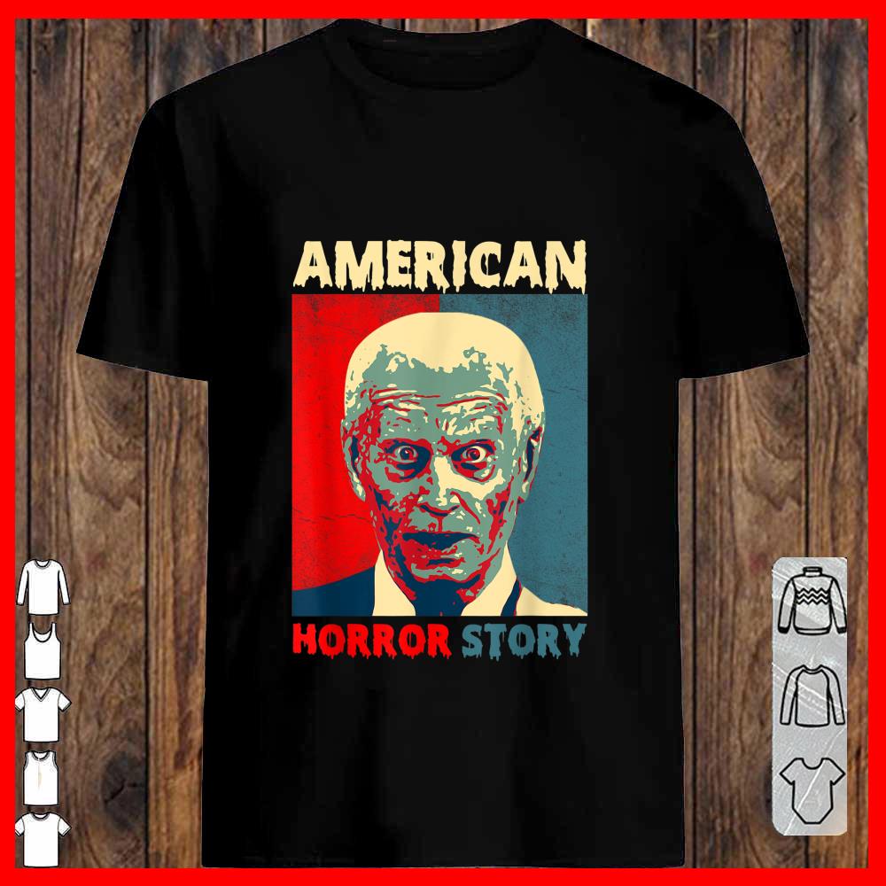 Biden Horror American Zombie Story Halloween Retro Vintage Shirt