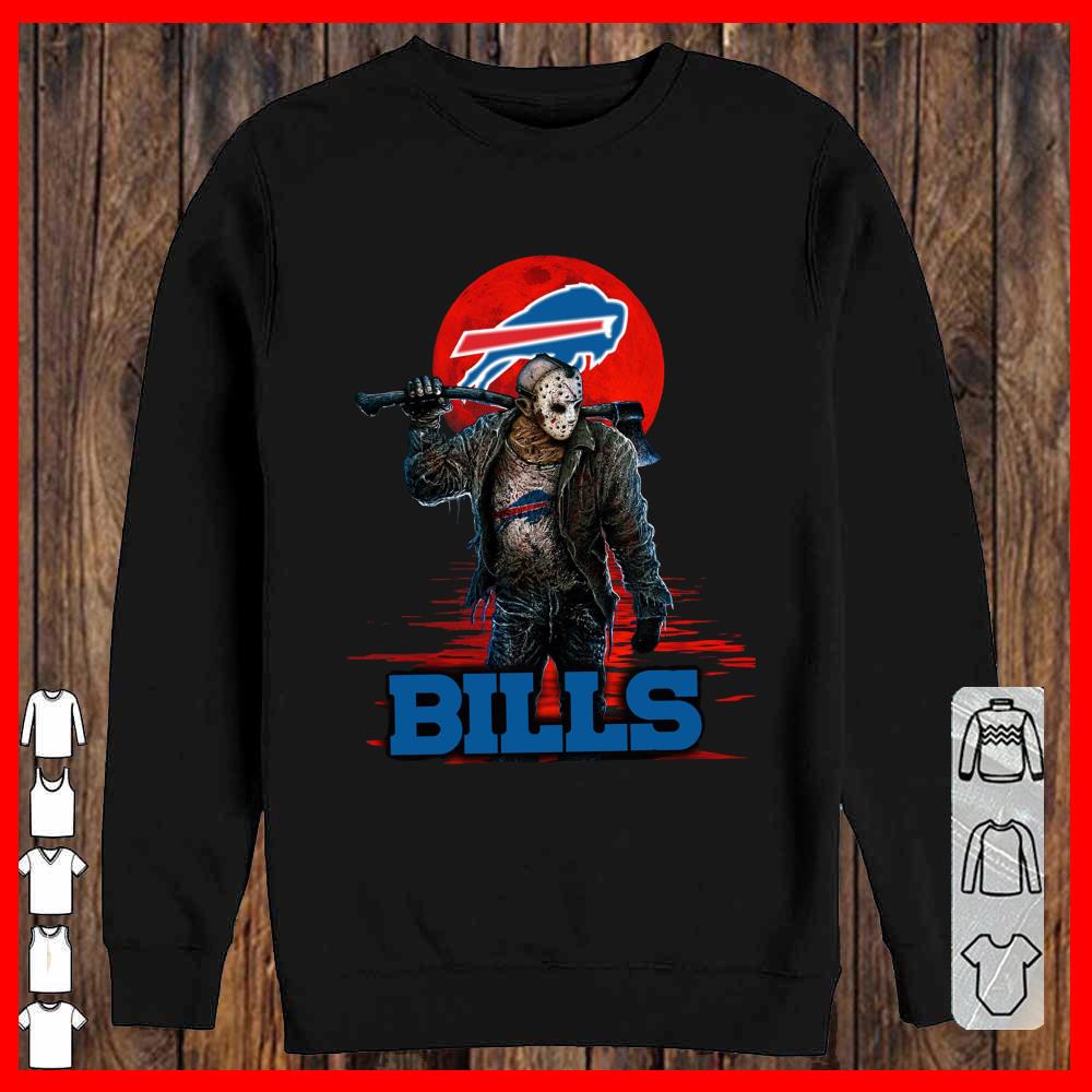 Bills Mashup Jason Voorhees Horror Movies Shirt, Jason Voorhees Bills Shirt