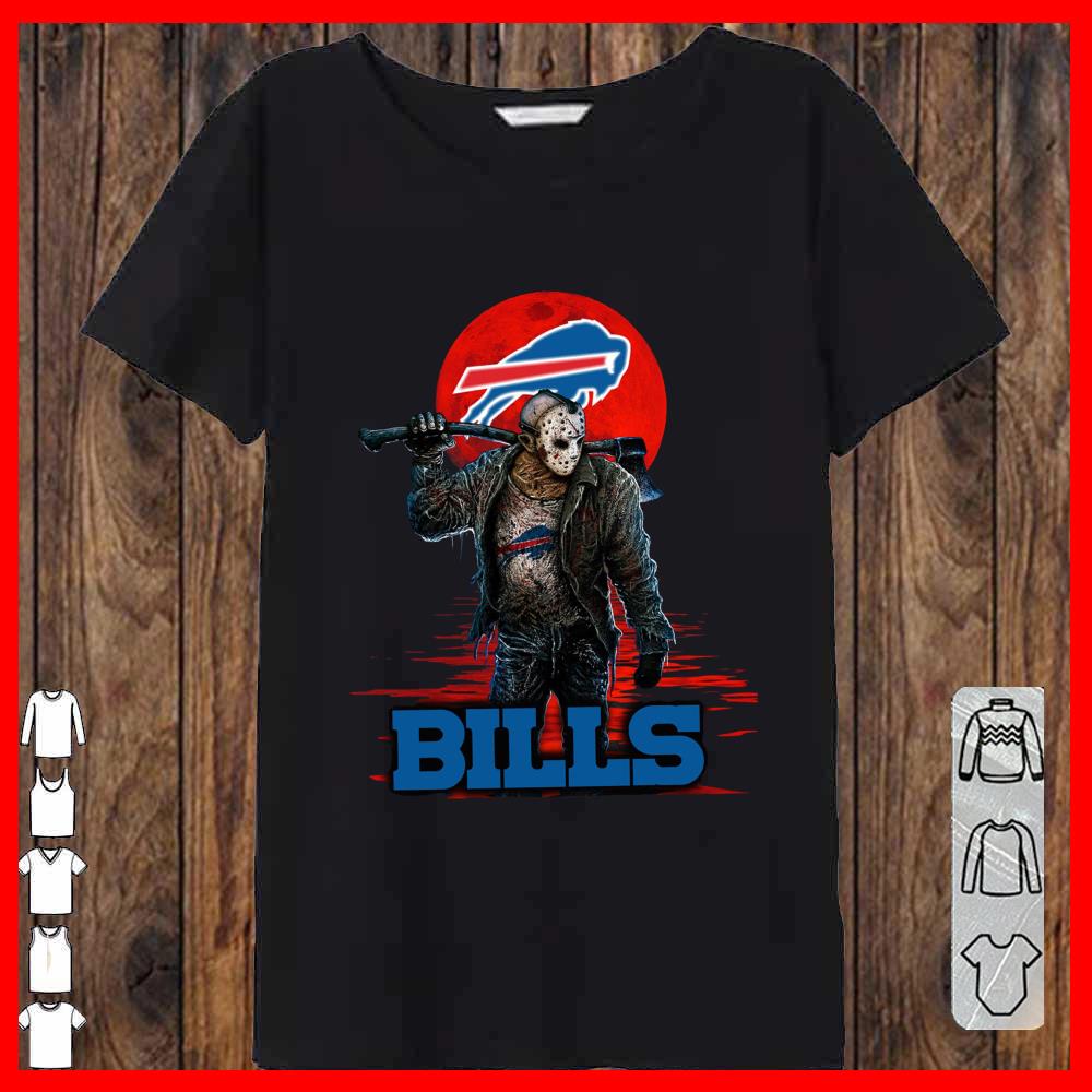 Bills Mashup Jason Voorhees Horror Movies Shirt, Jason Voorhees Bills Shirt