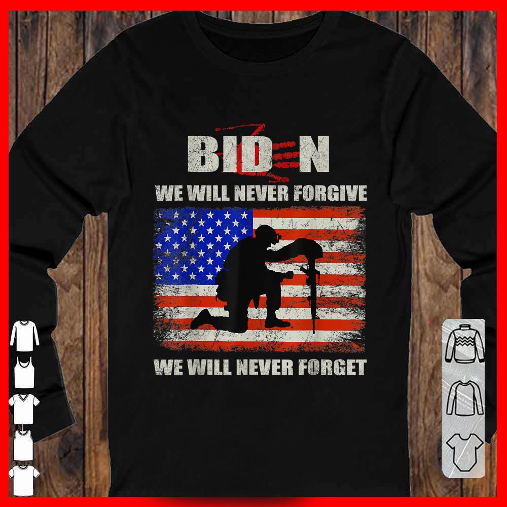 Blood On His Hands Biden We Will Never Forgive We Will Never Forget