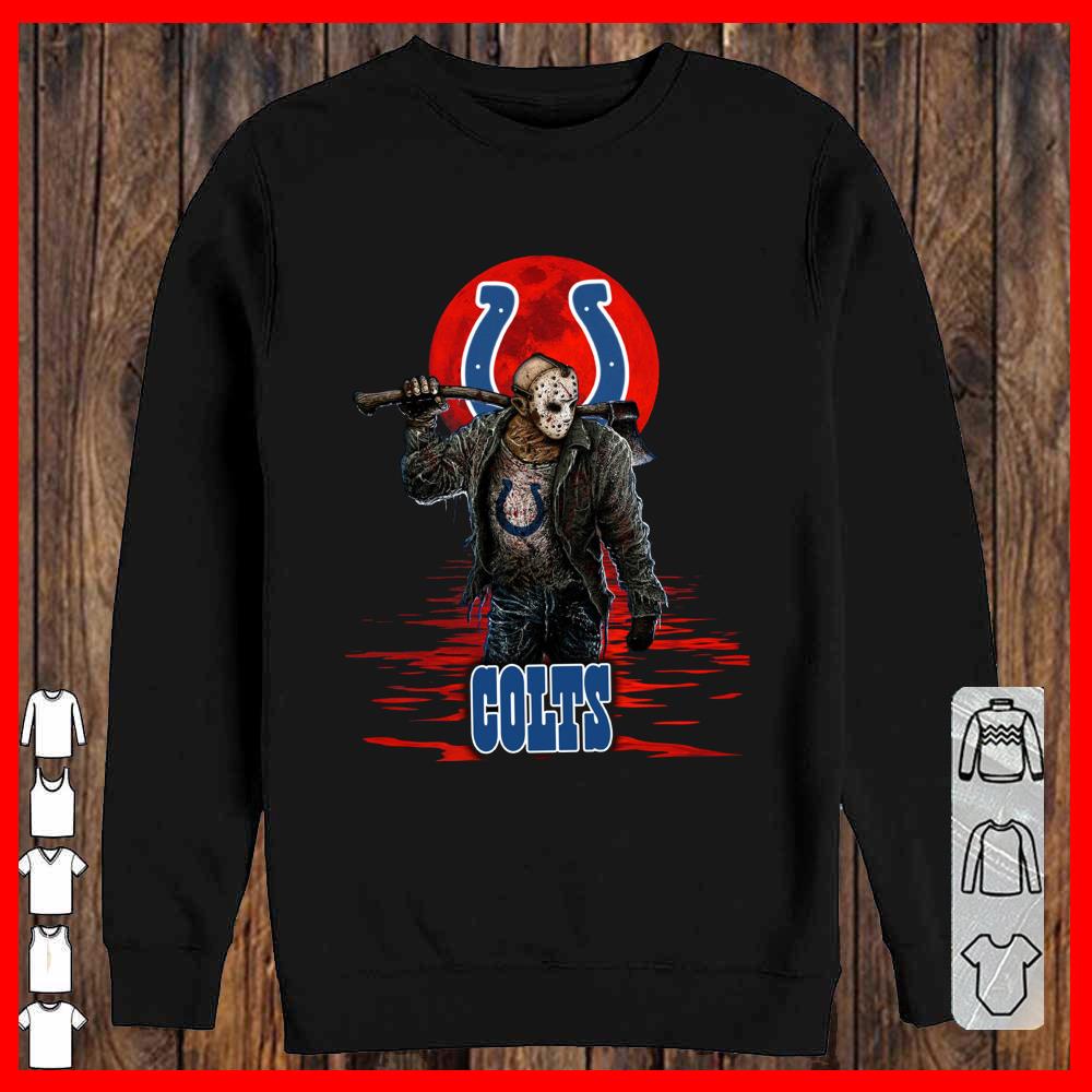 COLTS Mashup Jason Voorhees Horror Movies Shirt, Jason Voorhees COLTS Shirt