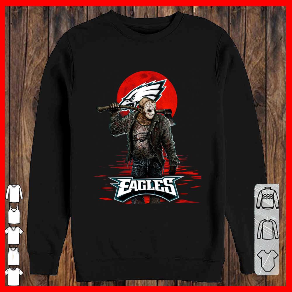 Eagles Mashup Jason Voorhees Horror Movies Shirt, Jason Voorhees Eagles Shirt
