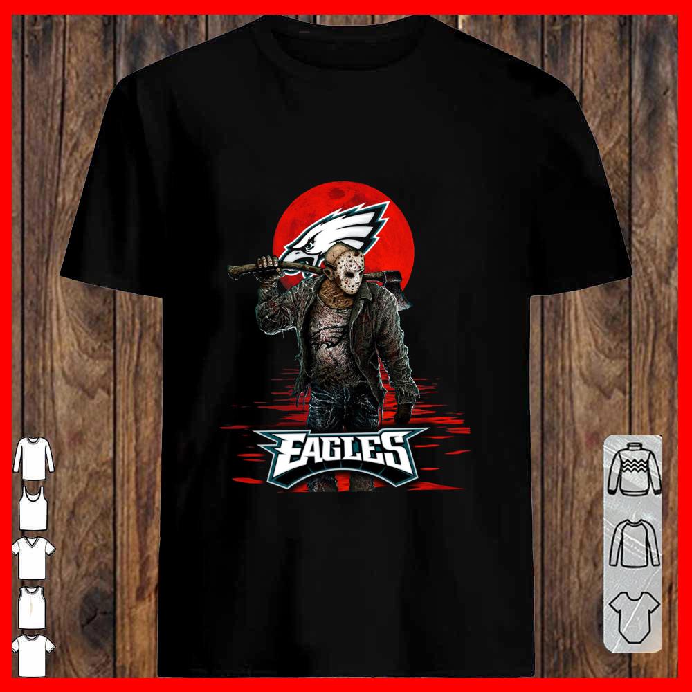 Eagles Mashup Jason Voorhees Horror Movies Shirt, Jason Voorhees Eagles Shirt