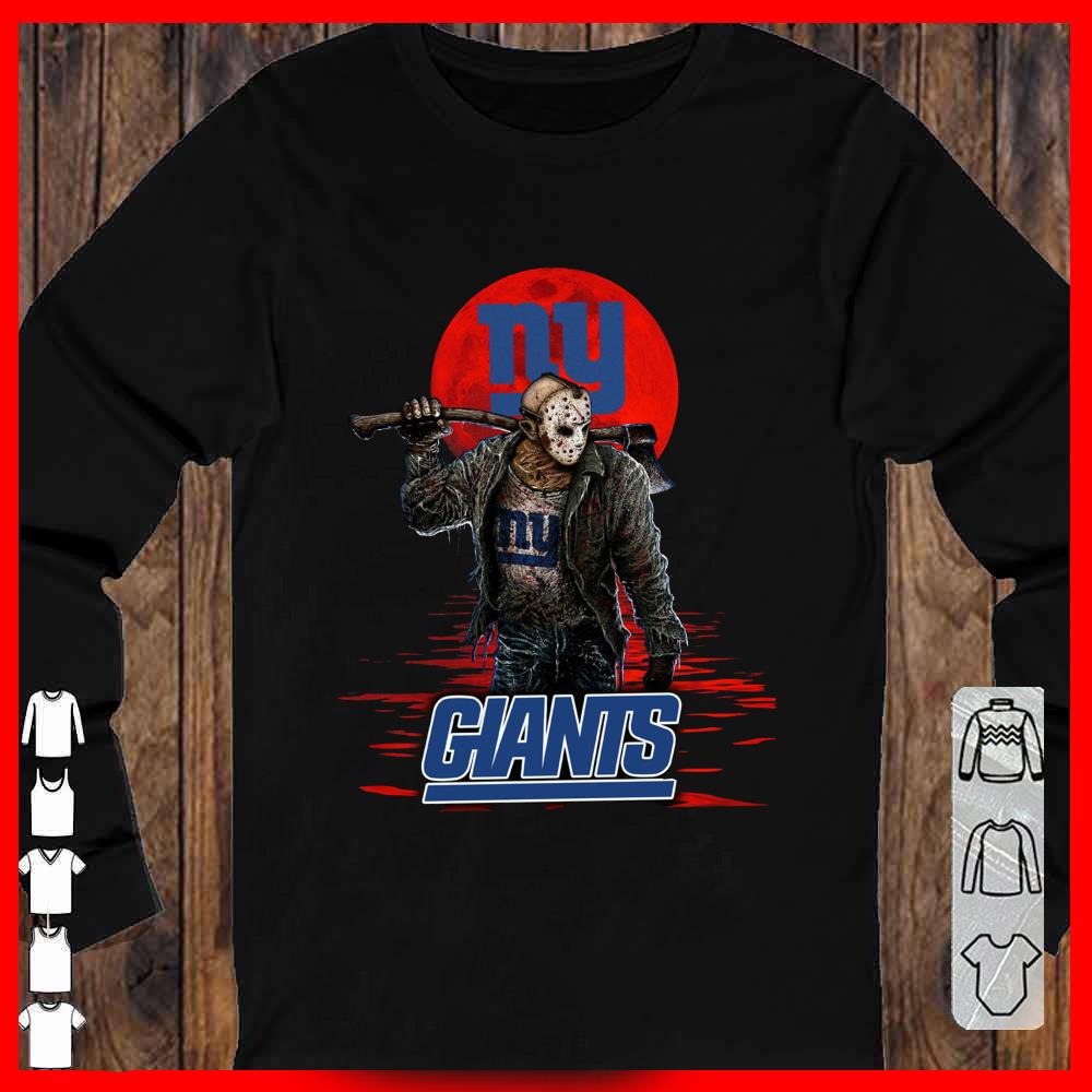 Giants Browns Mashup Jason Voorhees Horror Movies Shirt, Jason Voorhees Giants Longsleeve