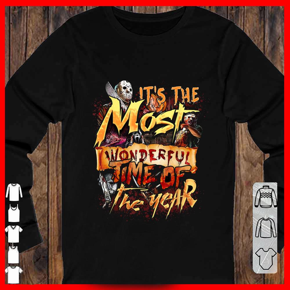 Horror Halloween It's The Most Wonderful Time of The Year Longsleeve