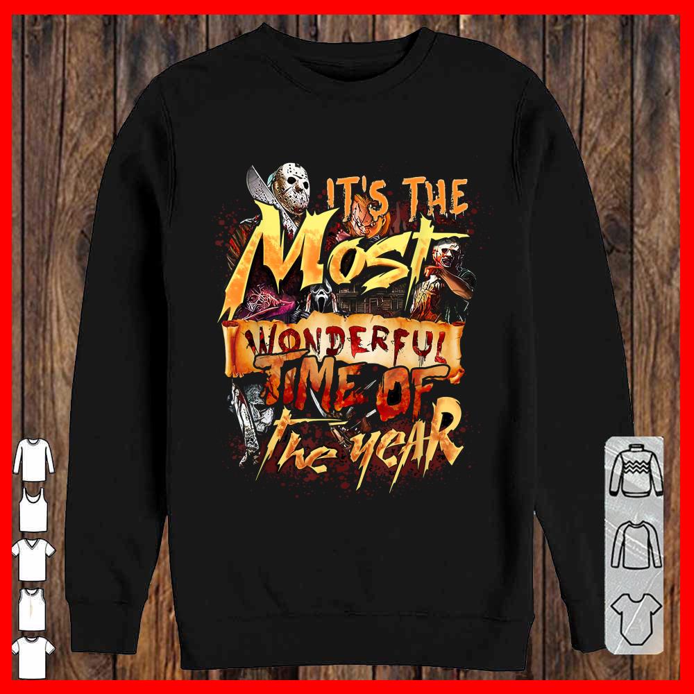 Horror Halloween It's The Most Wonderful Time of The Year Sweatshirt