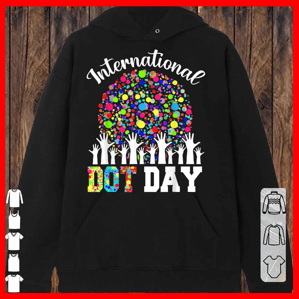 International Dot Day Happy Dot Day 2021 Colorful Dot Hand