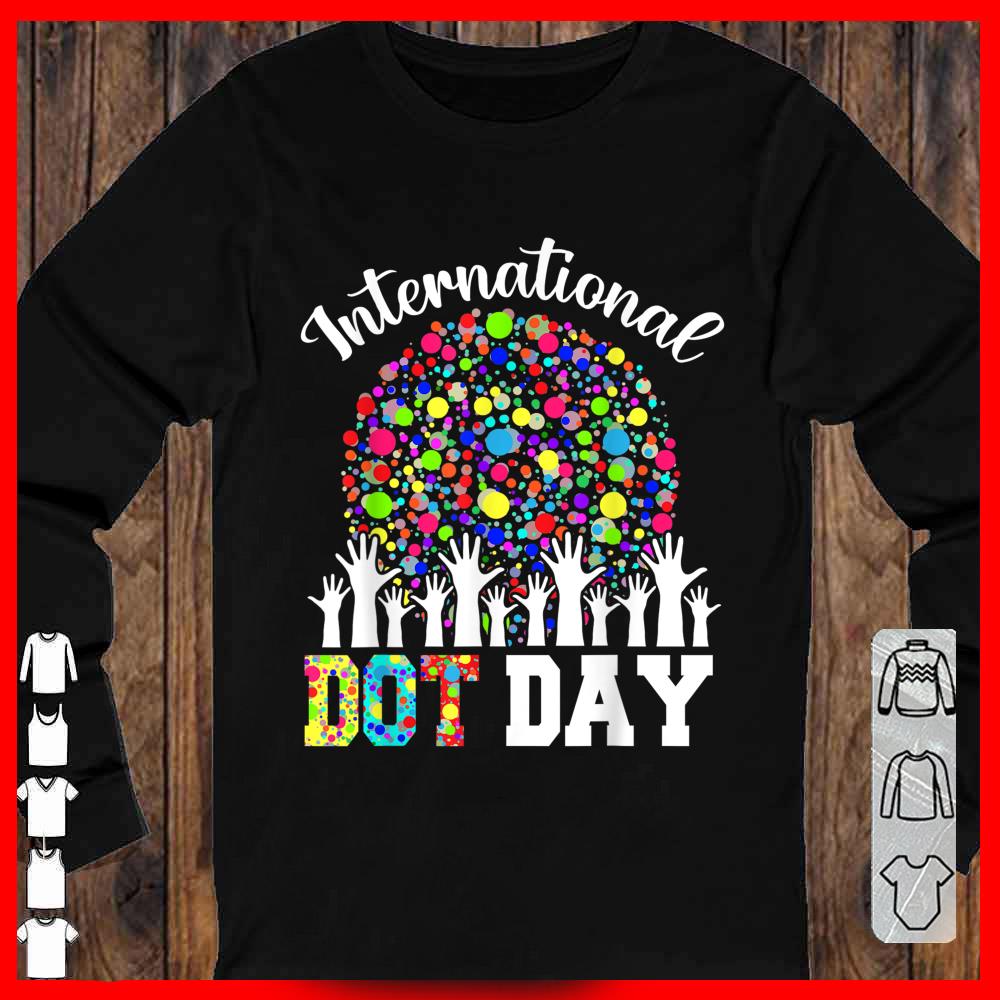 International Dot Day Happy Dot Day 2021 Colorful Dot Hand