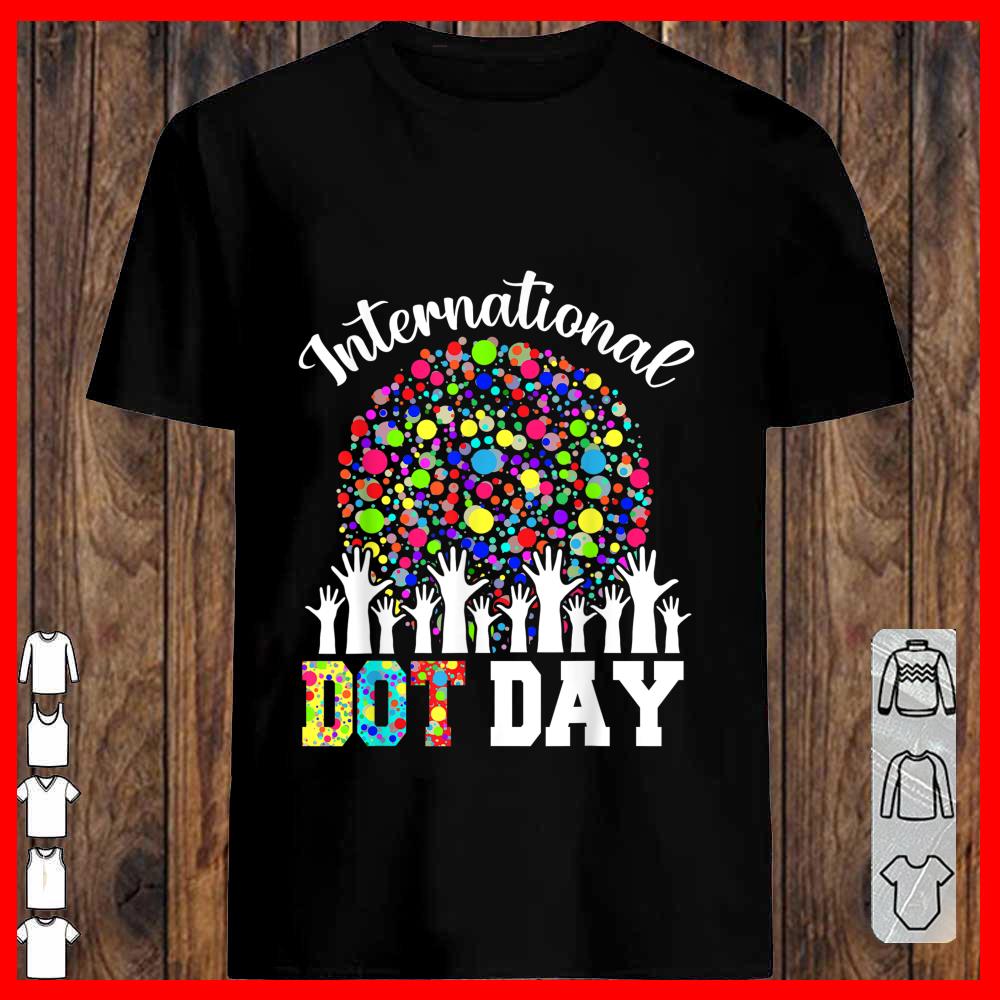 International Dot Day Happy Dot Day 2021 Colorful Dot Hand
