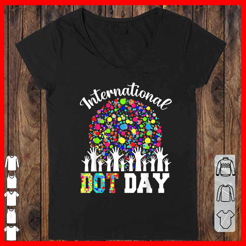 International Dot Day Happy Dot Day 2021 Colorful Dot Hand