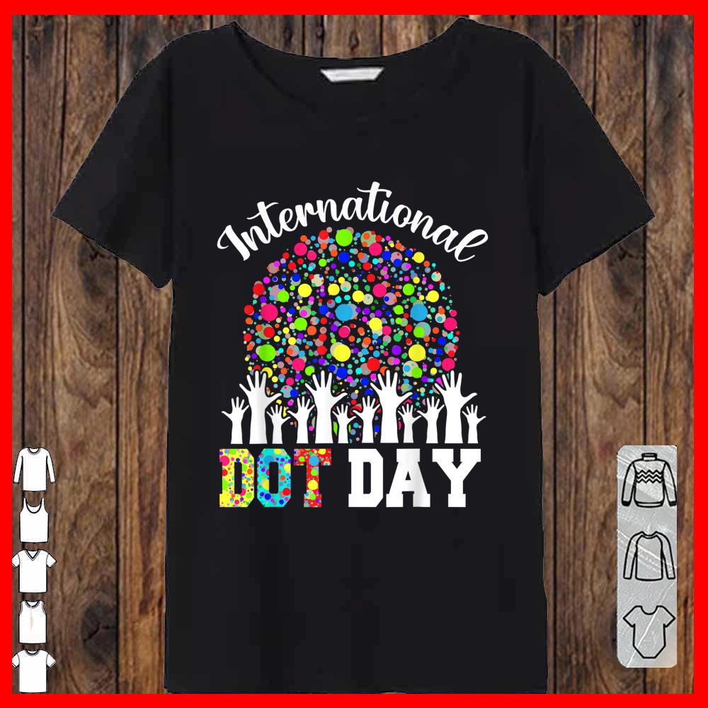 International Dot Day Happy Dot Day 2021 Colorful Dot Hand