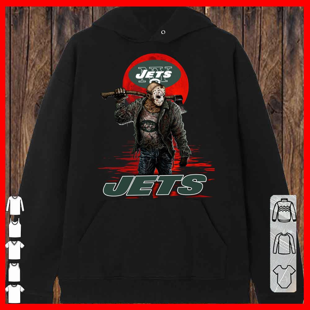 JETS Mashup Jason Voorhees Horror Movies Shirt, Jason Horror Jets basketball Hoodies