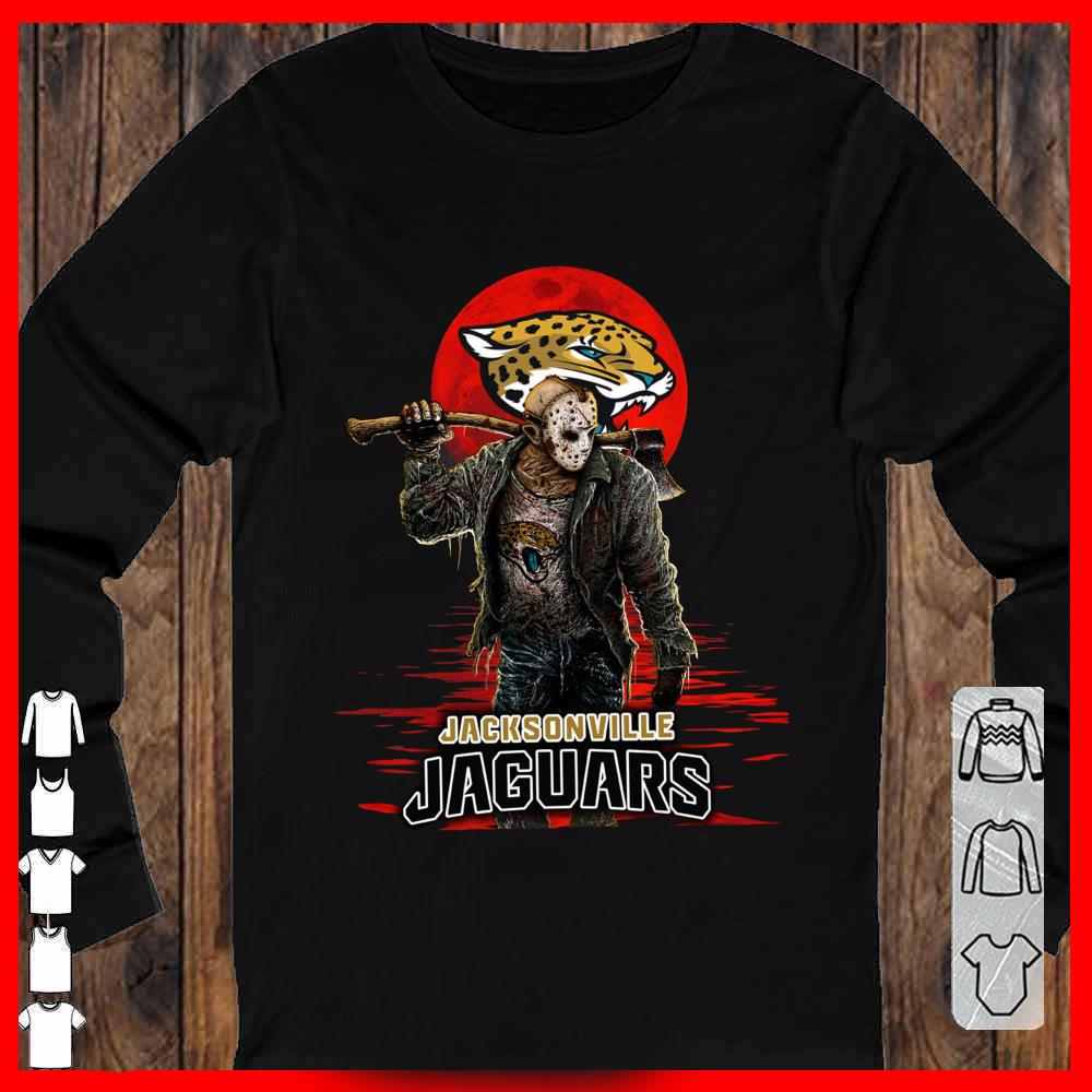Jacksonville Jaguars Mashup Jason Voorhees Horror Movies Longsleeve