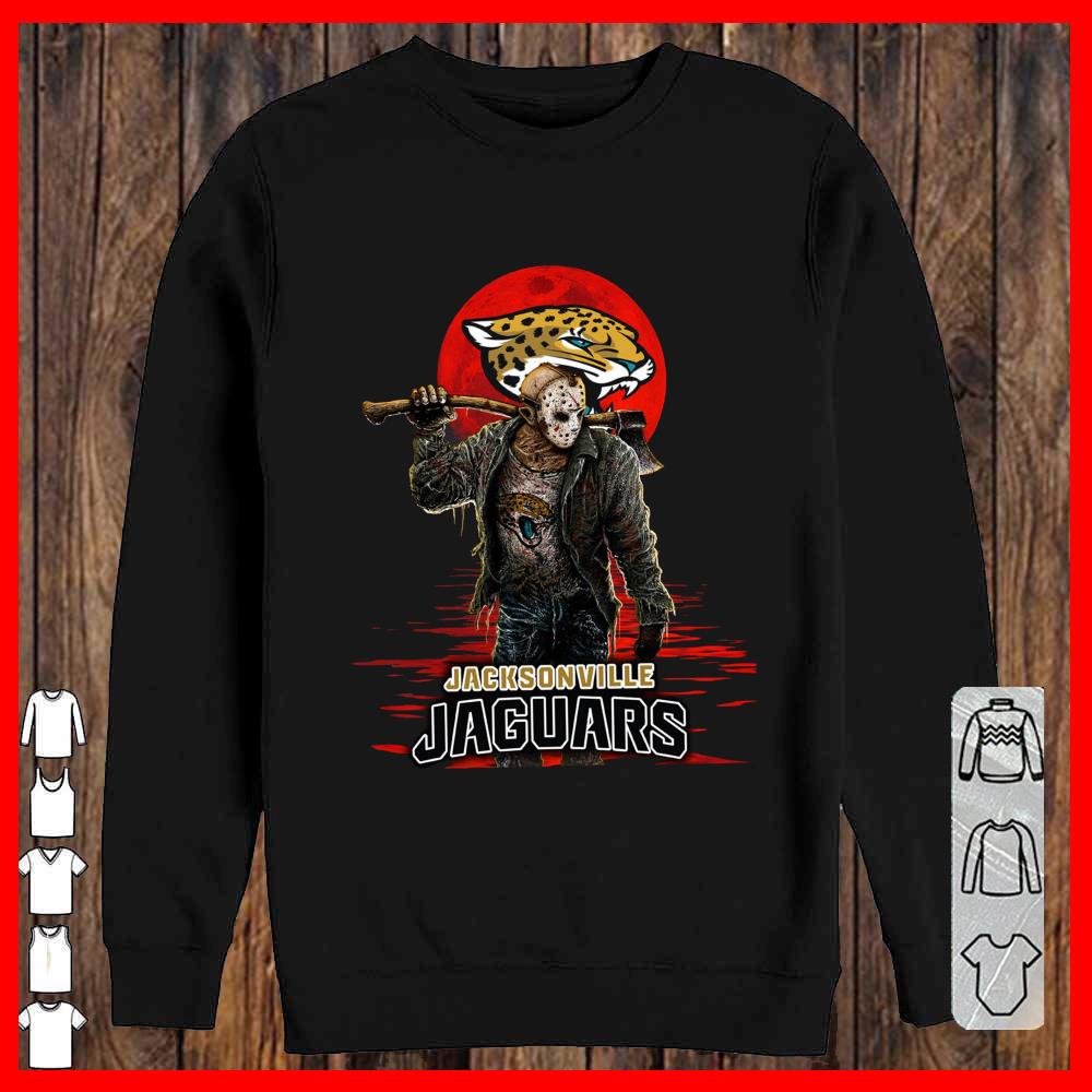 Jacksonville Jaguars Mashup Jason Voorhees Horror Movies Sweatshirt
