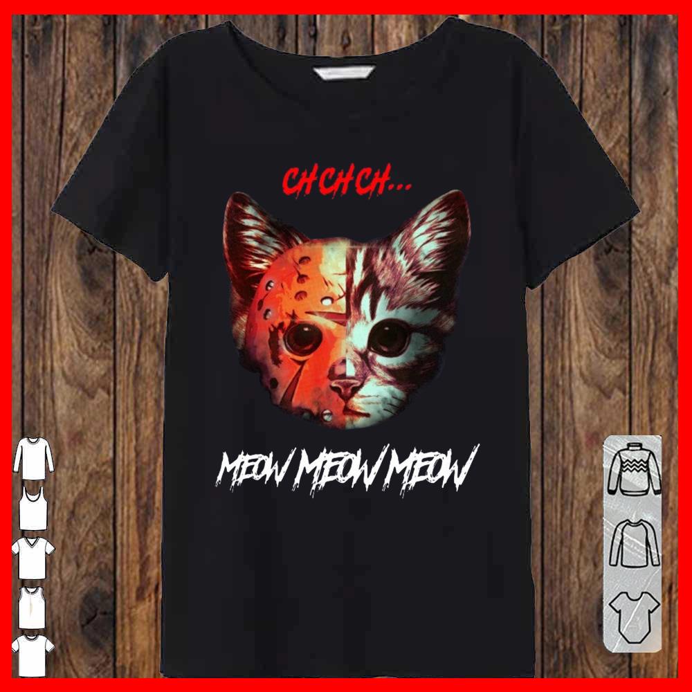 Kitten Cosplay Jason Voorhees Cat Meow Meow Meow Women-T-shirt