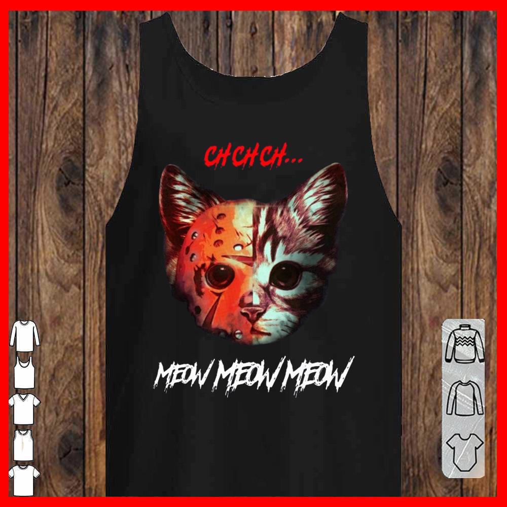 Kitten Cosplay Jason Voorhees Cat Meow Meow Meow tank-top