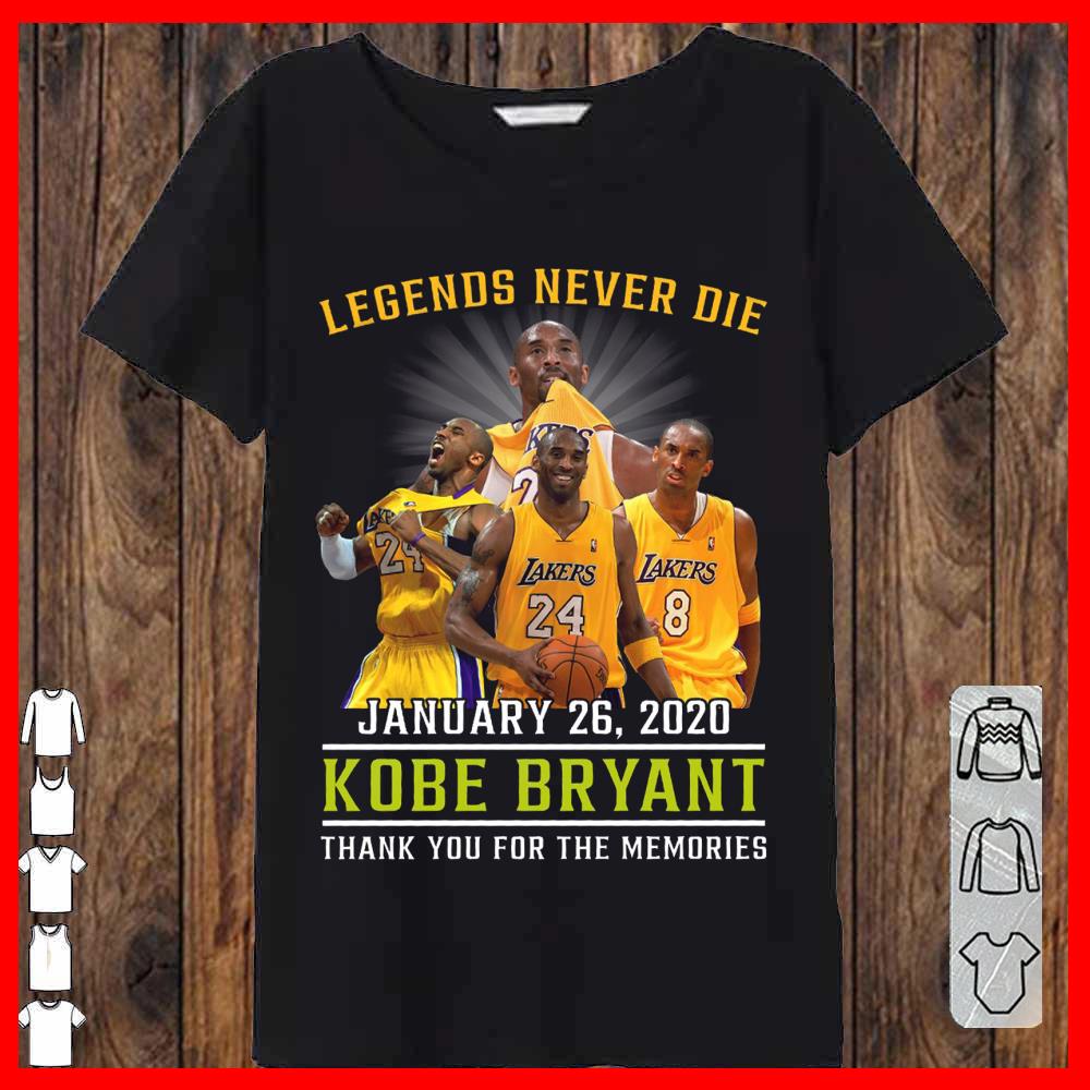 Kobe Bryant Legend never die Shirt, Kobe Bryant Lakers Shirt, Kobe Bryan Women-T-shirt
